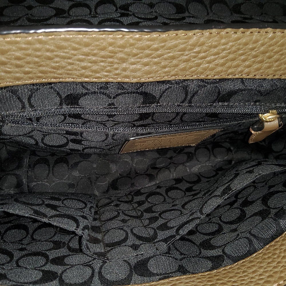 Olive Green Coach Satchel - Picture 5 of 11